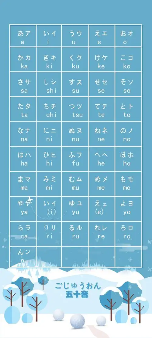 有没有日语五十音图好看的壁纸呢