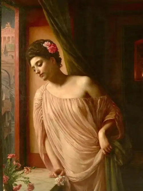 80张古典人物油画(女孩),华丽与优雅美的结合_网易订阅