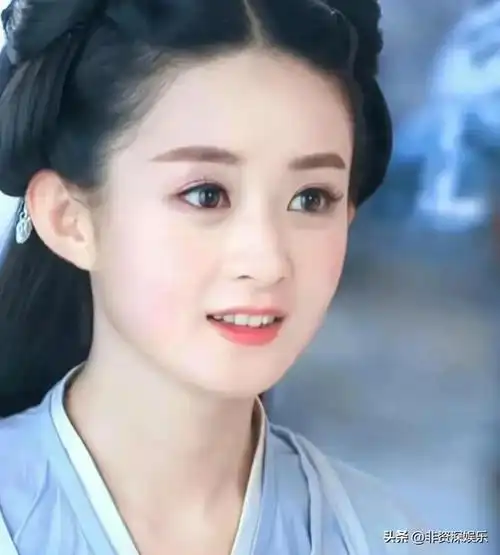 赵丽颖早期写真曝光稚嫩婴儿肥太可爱自然脸整容脸一目了然