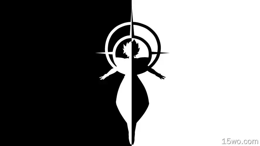 动漫龙珠超七龙珠zamasu黑白高清壁纸