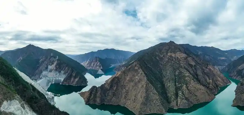 新闻 图片库 图片两河口水电站位于四川甘孜藏族自治州雅江县,是国家