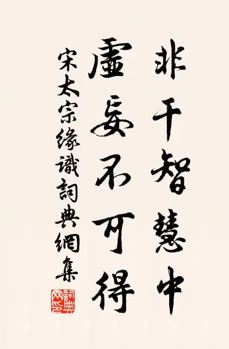 宋太宗非干智慧中,虚妄不可得书法作品欣赏