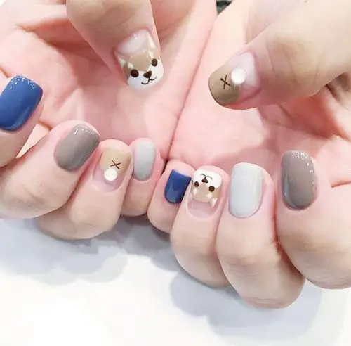 做款狗狗美甲吧,狗年就是要旺旺旺