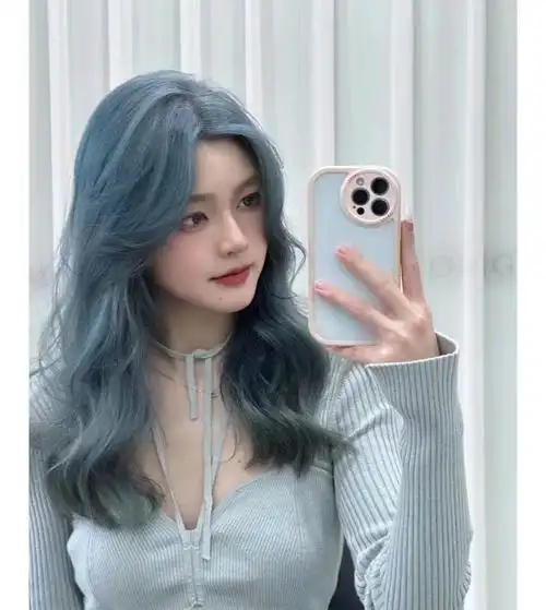 越掉色越好看的雾霾蓝发色掉色