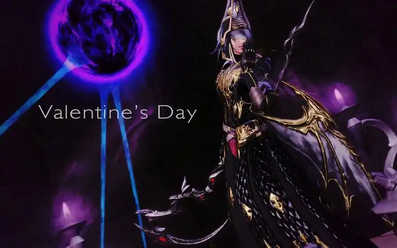 ff14龙娘黑魔法师幻化情人节fff团の堕天使