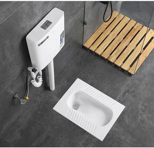 九牧王官方旗舰同款蹲便器15/20cm型矮款厕所便池水箱套装陶瓷蹲厕