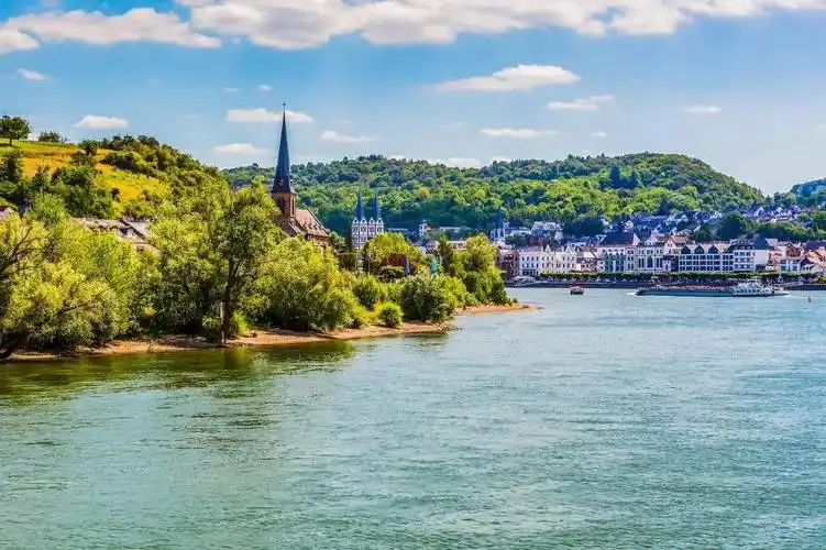 流经列支敦士登,奥地利,法国,德国和荷兰,最后在鹿特丹附近注入北海