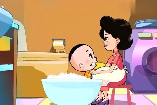 大头儿子:围裙妈妈有电话狂躁症,你们谁敢摸一下电话试试