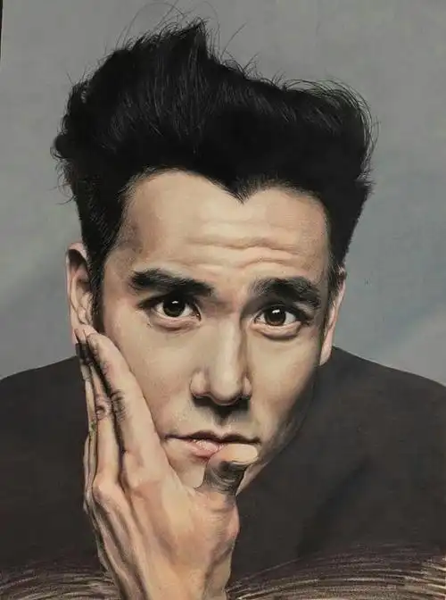 彩铅画彭于晏