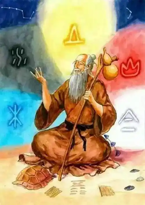 两个英雄人物,水神共工氏和火神祝融氏,在不周山大战,结果共工氏因为