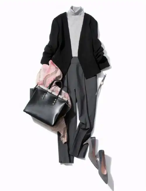 通勤商务服装的灰色系搭配指南,女性商务办公室风格搭配