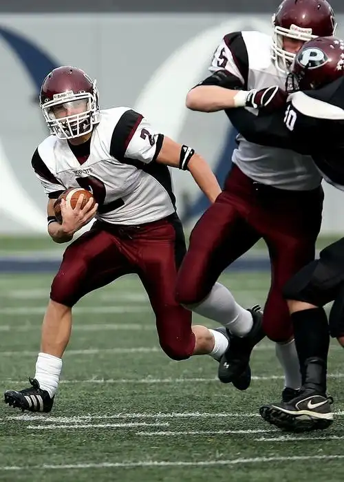 美式足球,足球,跑回