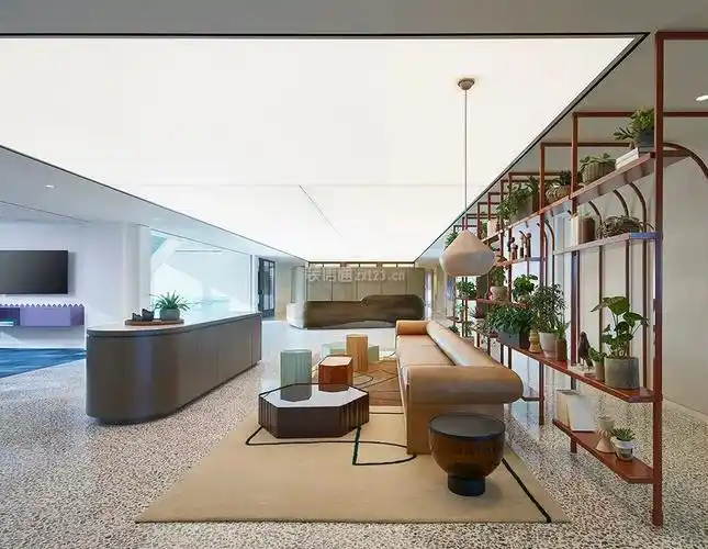 办公室前台接待区装修图片大全_装信通网效果图