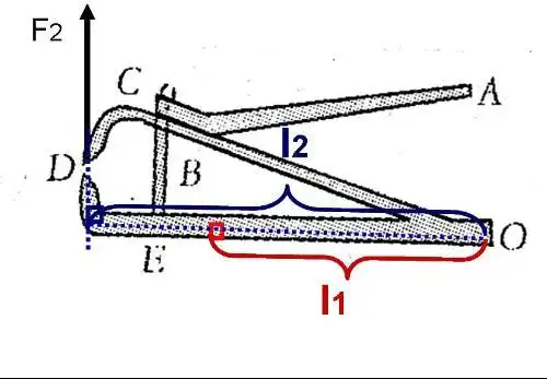 指甲钳的杠杆问题