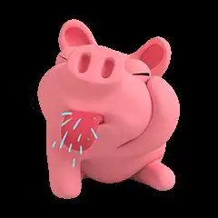 rosapig透明3d粉红小猪表情包