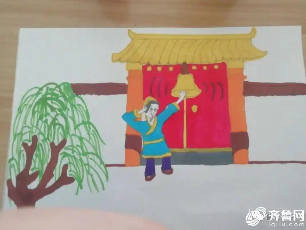 大家用彩笔,树叶,花朵,果皮,瓜子壳等物品表达一个成语故事,并请其他