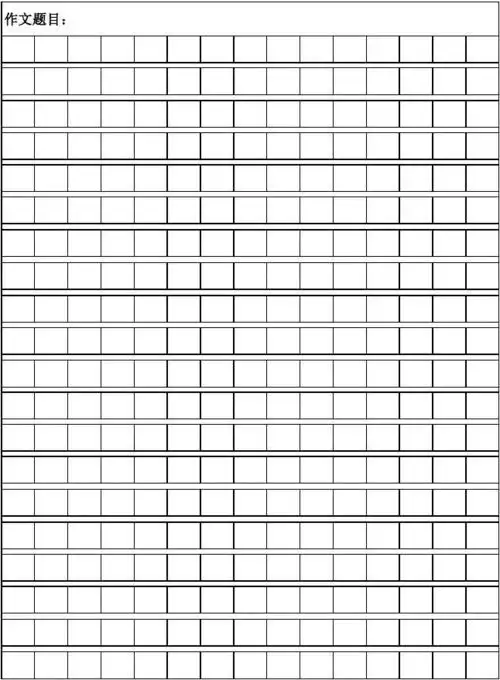 小学生300字作文纸