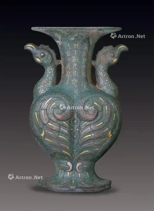 【错金银双鸟尊 铜】拍卖品_图片_价格_鉴赏_铜器_雅昌艺术品拍卖网