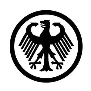防水反光汽车贴纸拉花电动摩托德意志联邦共和国504德国老鹰徽章