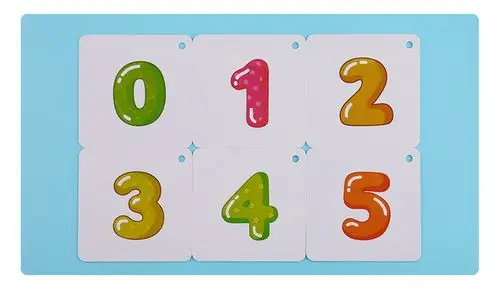 小能豆 儿童数字大卡片0-3-6岁宝宝早教幼儿园认数识数1-100玩具