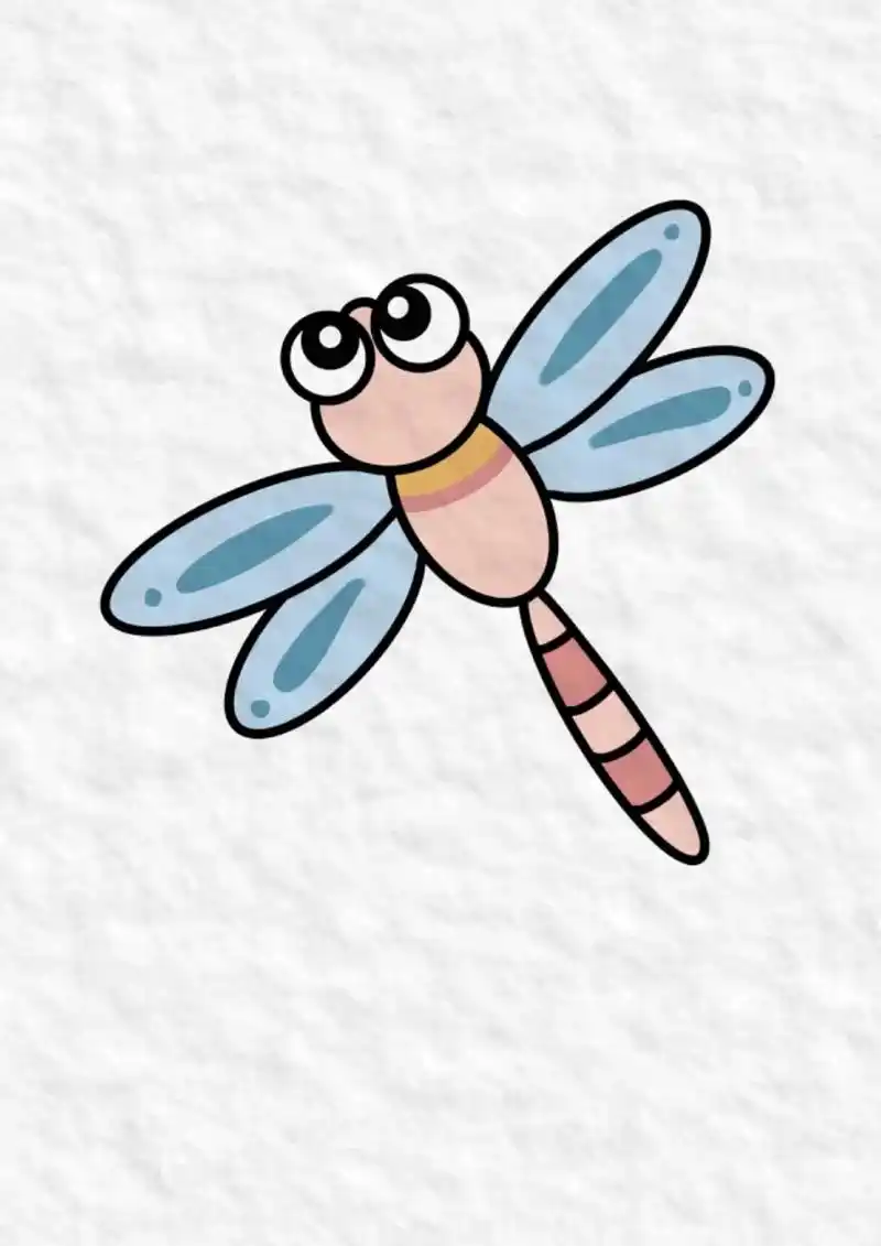 简笔画.蜻蜓简笔画教程来啦#简笔画 #一学就会系列 #动物  - 抖音