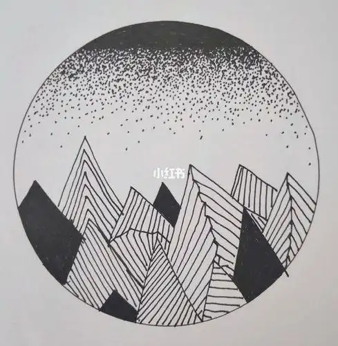 黑白装饰画简单黑白装饰画简单易画