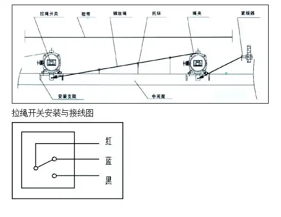 拉绳开关安装及接线图