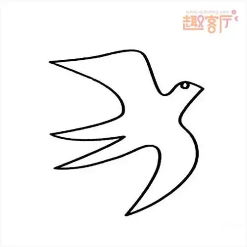 一笔画成的小动物 最简单的动物简笔画