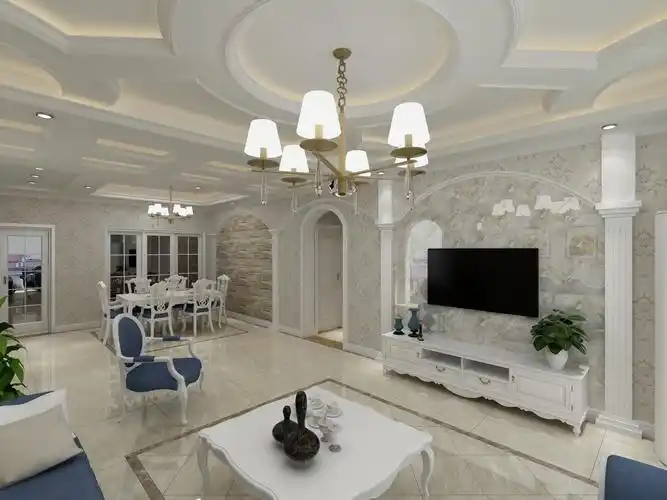 欧式客厅效果图