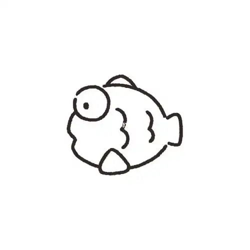 这个天真的起不来上班#简笔画头像#小鱼#摸鱼