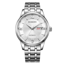 罗西尼rossini手表男自动机械表白盘钢带生日礼物男国表商务百搭防水