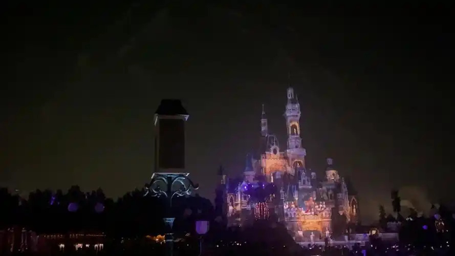 上海迪士尼烟花秀全程无剪辑