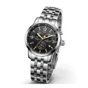 expool 依保路 三眼计时黑盘石英男表 eg81.11.10 正品行货 全国联保