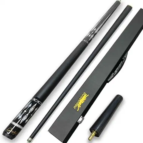 黑八美式九球poinos美洲豹破天碳素黑科技台球杆黑8球杆小头中式