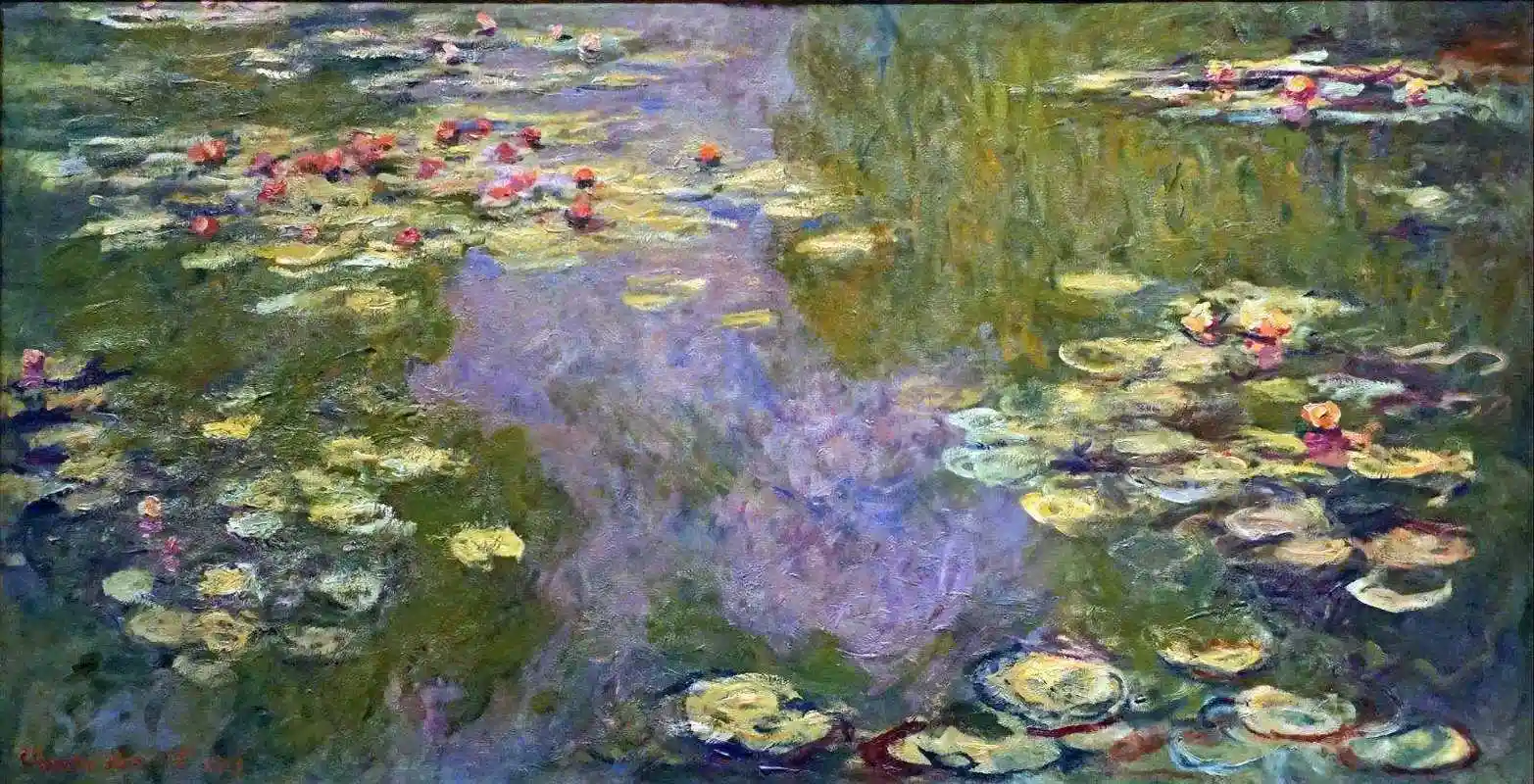 莫奈油画睡莲作品赏析