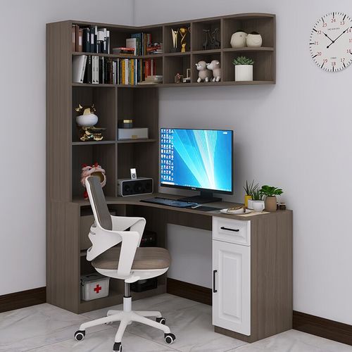 澳颜莱 一半书柜一半衣柜 书柜房书桌一半小户型衣柜学习衣柜一体带