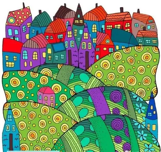 儿童画素材##装饰画##儿童画线描课资料