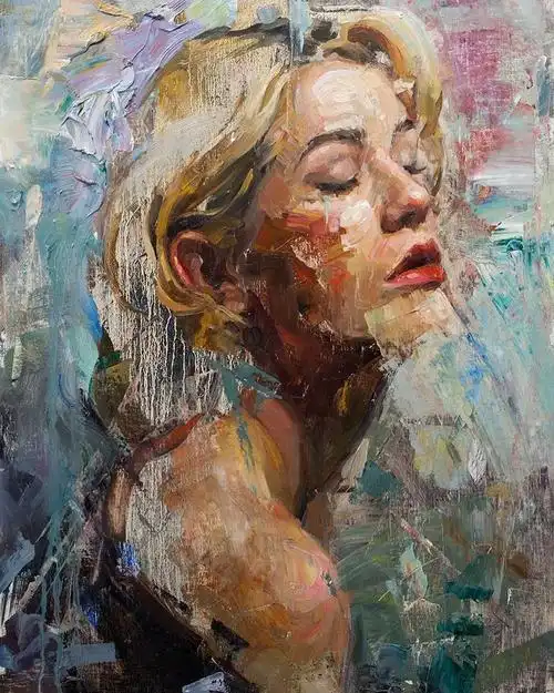 美国当代油画家马特塔尔伯特肖像油画作品欣赏