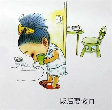 渭源县幼儿园中一班生活活动之我会洗手,安静进餐,漱口,喝水,整理衣服