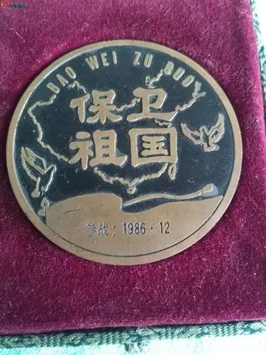 对越自卫反击战纪念章一套