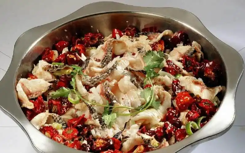 大丰收干锅脆鱼,有嚼劲.美味!