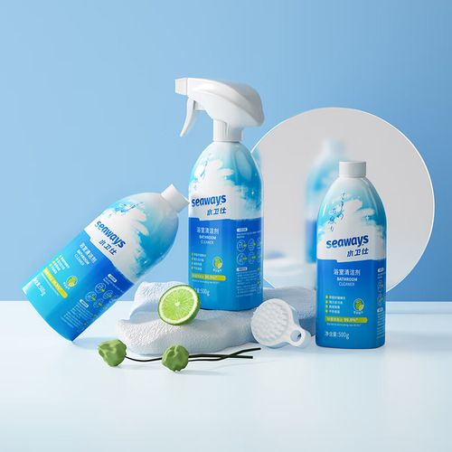 浴室清洁剂500ml3瓶 卫生间玻璃门浴缸水渍除垢除毒瓷砖清洗剂 3瓶
