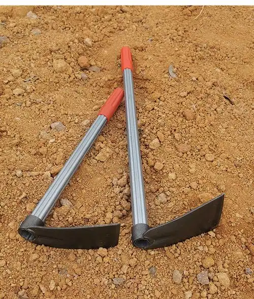 小型锄头挖地专用神器家用户外农用农具园艺工具锻打除草种菜种花木柄