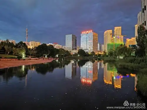 海湖新区的夜景