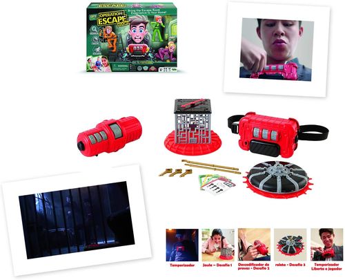 美国eecape room真人密室逃脱道具智力推理逃生间谍玩具桌面游戏