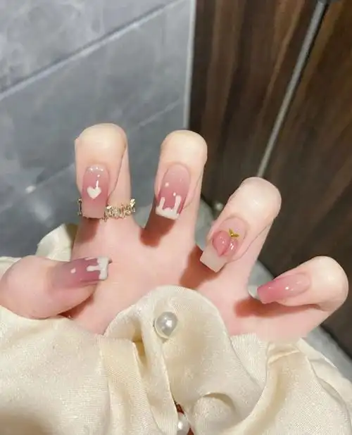 夏季甜美显白美甲