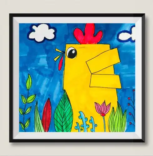 八幼职工为防疫助力之 "妙笔生画"