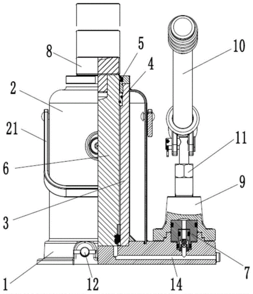 一种手动立式液压千斤顶的制作方法
