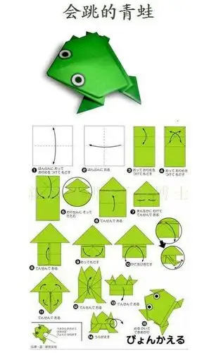 折纸青蛙可跳