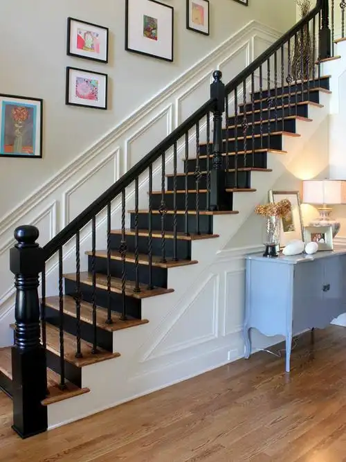 楼梯,照片墙,边柜,扶手